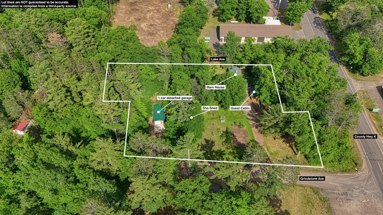 aerial with lines
