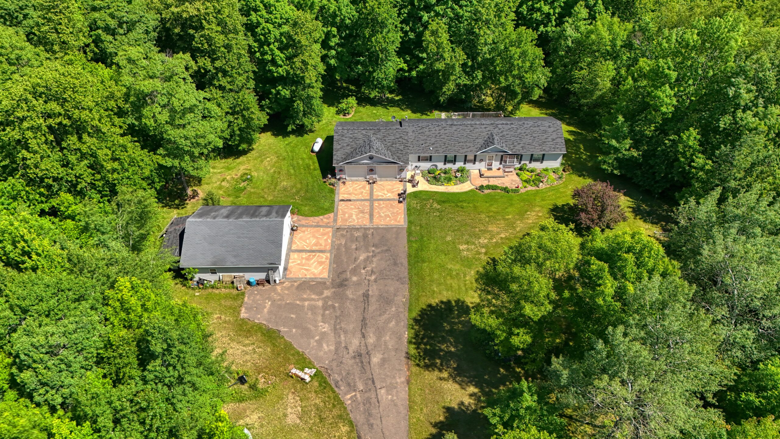 aerial with lines