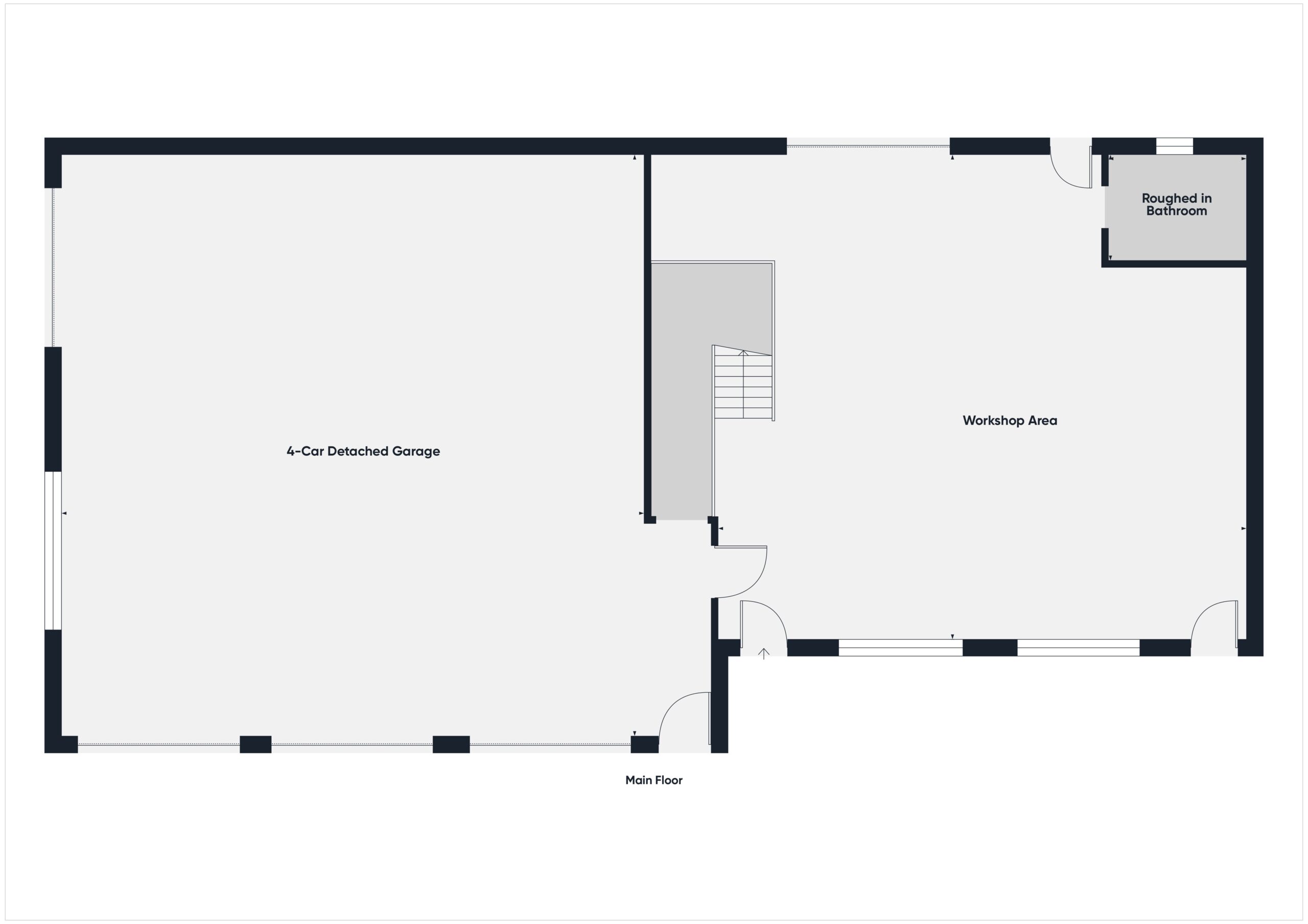 Det Garage - Main - Floor Plan